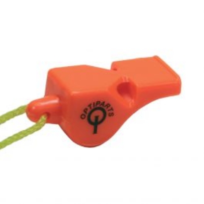 Show details for Whistle Pea-Less plastic with lanyard (optipart) Picture of Whistle Pea-Less plastic with lanyard (optipart)